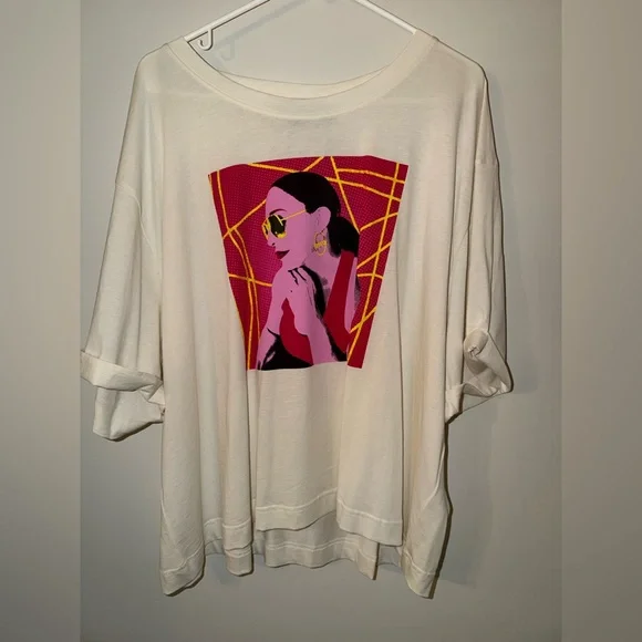 GSTQ God Save The Queen boxy top “if it’s not Fun, I don’t want to do it” 2X NWT - Picture 7 of 13